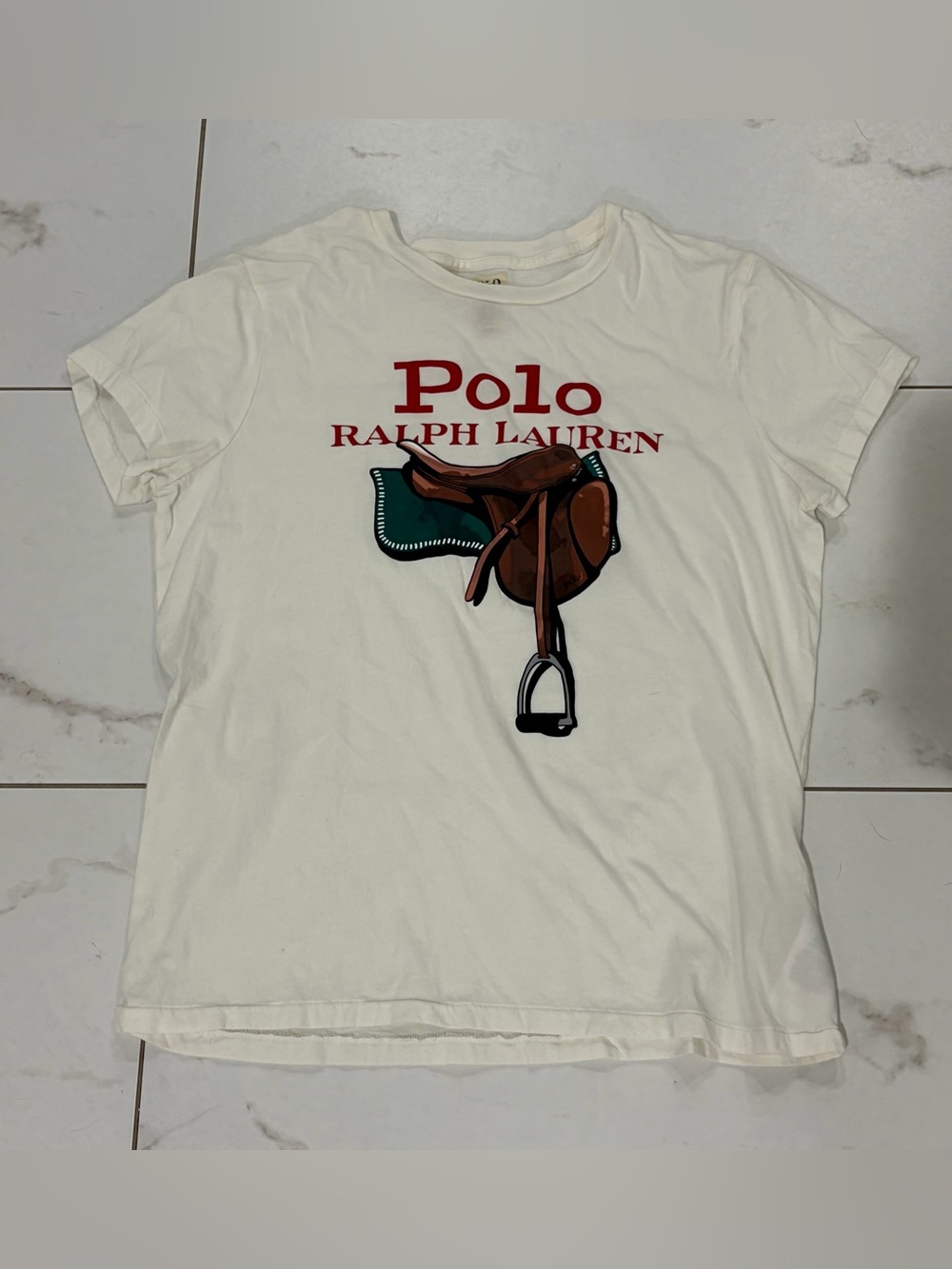 Polo Ralph Lauren Tee with Equestrian Graphic M